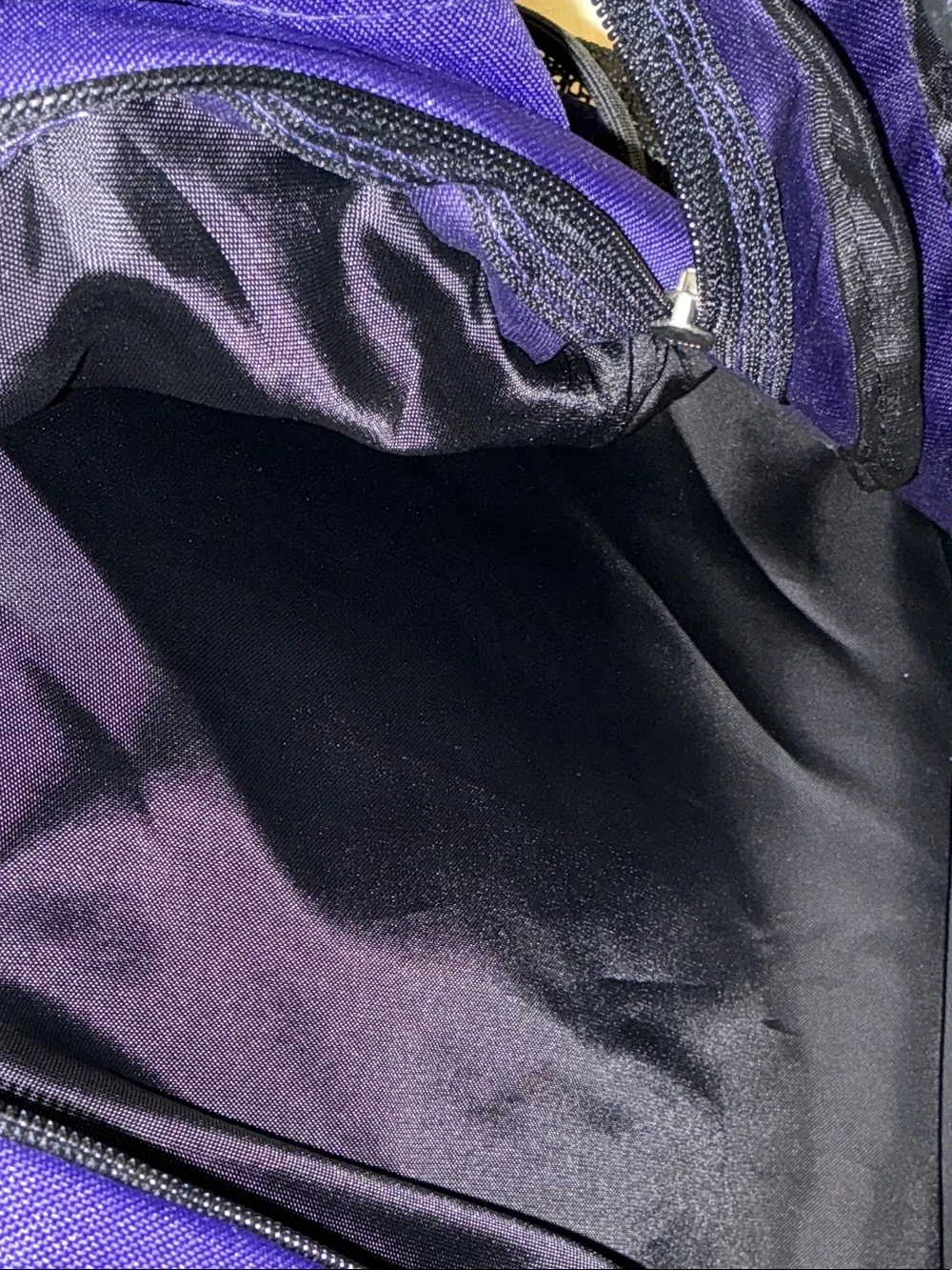 Jansport Purple Backpack with Black Accents